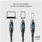 SBS - USB-C / USB-C Kábel s LCD a PowerDelivery 100W (1m), čierna