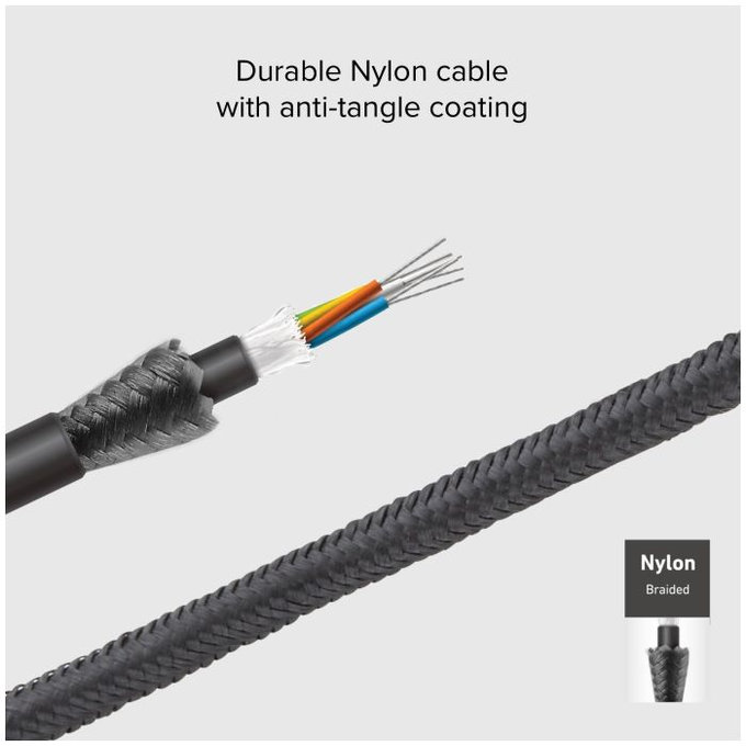 SBS - USB-C / USB-C Kábel s LCD a PowerDelivery 100W (1m), čierna