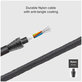 SBS - USB-C / USB-C Kábel s LCD a PowerDelivery 100W (1m), čierna