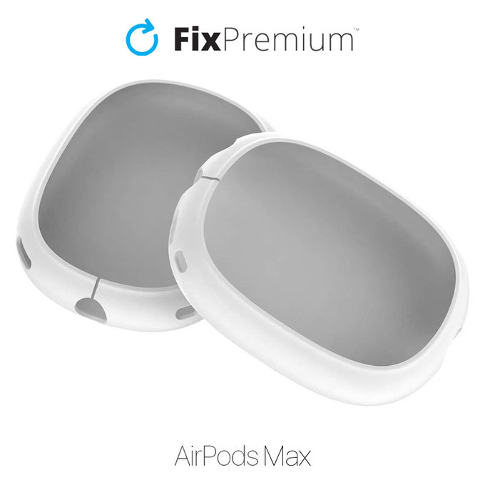 FixPremium - Silikónové Kryty Slúchadiel pre AirPods Max, biela
