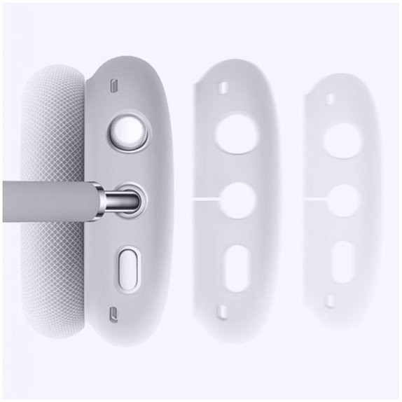 FixPremium - Silikónové Kryty Slúchadiel pre AirPods Max, biela
