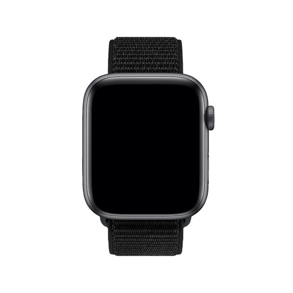 FixPremium - Nylonový Remienok pre Apple Watch (42, 44, 45 a 49mm), čierna