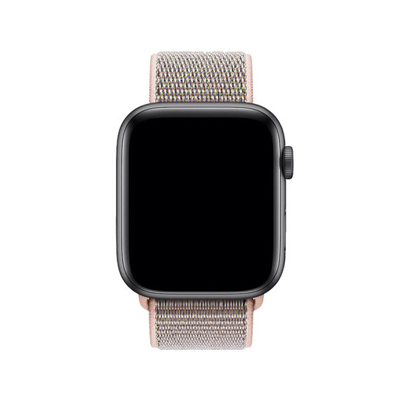FixPremium - Nylonový Remienok pre Apple Watch (38, 40 a 41mm), ružová