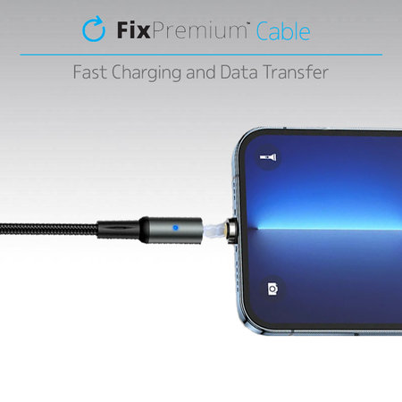 FixPremium - USB-C / USB Magnetický Kábel (2m), červená