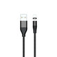 FixPremium - Lightning / USB Magnetický Kábel (2m), čierna
