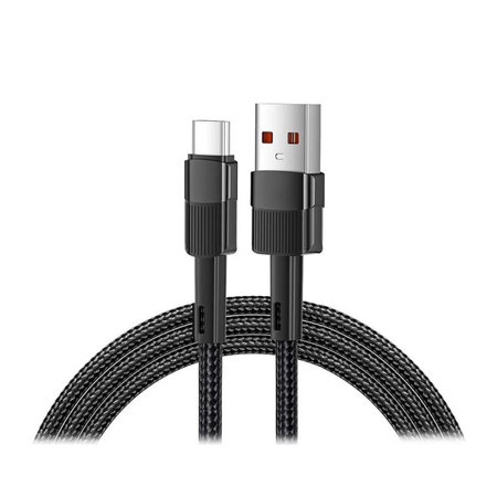 FixPremium - USB-C / USB Kábel s Rýchlym Nabíjaním (1m), čierna