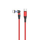 FixPremium - USB-C / USB-C Magnetický Kábel (1m), červená