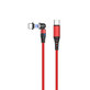 FixPremium - USB-C / USB-C Magnetický Kábel (1m), červená