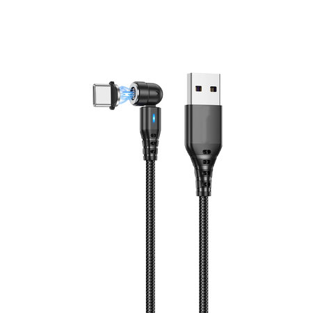 FixPremium - USB-C / USB Magnetický Kábel (1m), čierna
