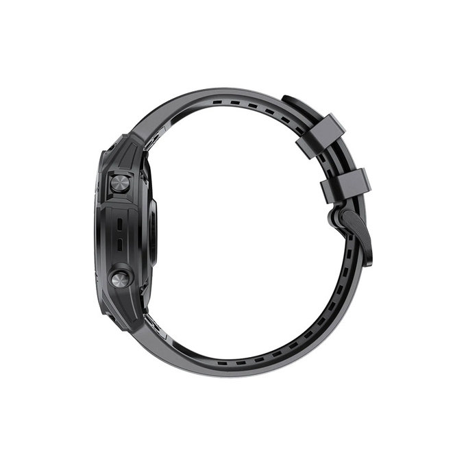 FixPremium - Silikónový Remienok pre Garmin (QuickFit 22mm), čierny