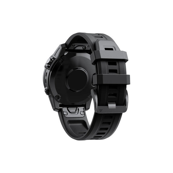 FixPremium - Silikónový Remienok pre Garmin (QuickFit 22mm), čierny