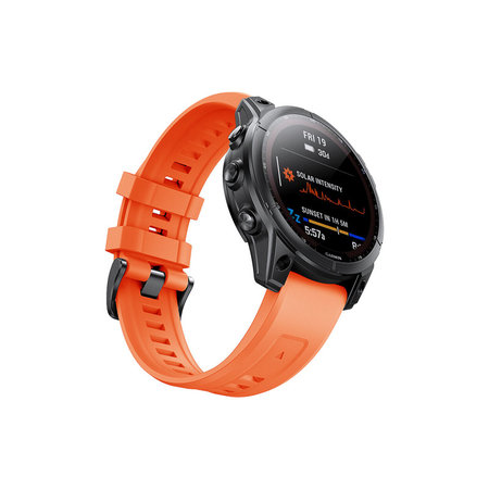 FixPremium - Silikónový Remienok pre Garmin (QuickFit 26mm), oranžový