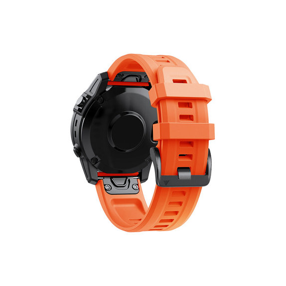 FixPremium - Silikónový Remienok pre Garmin (QuickFit 26mm), oranžový