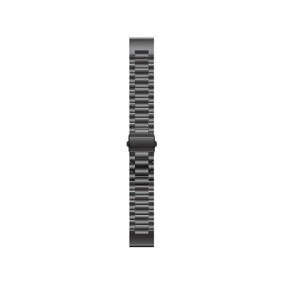 FixPremium - Remienok z Nehrdzavejúcej Ocele pre Garmin (QuickFit 22mm), čierny