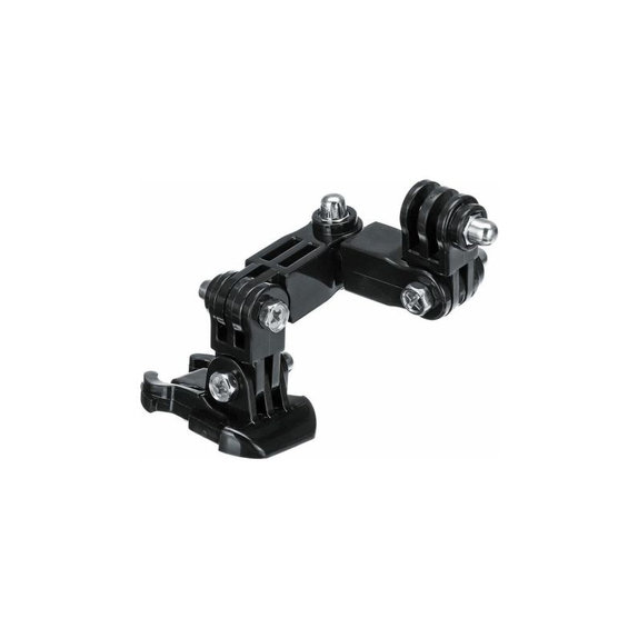 FixPremium - Trojramenný Držiak na GoPro, čierny