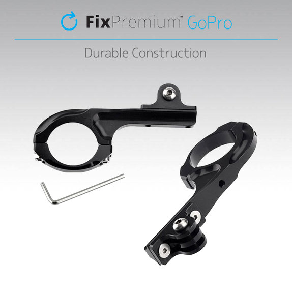 FixPremium - Držiak na Bicykel/Motorku na GoPro, čierny
