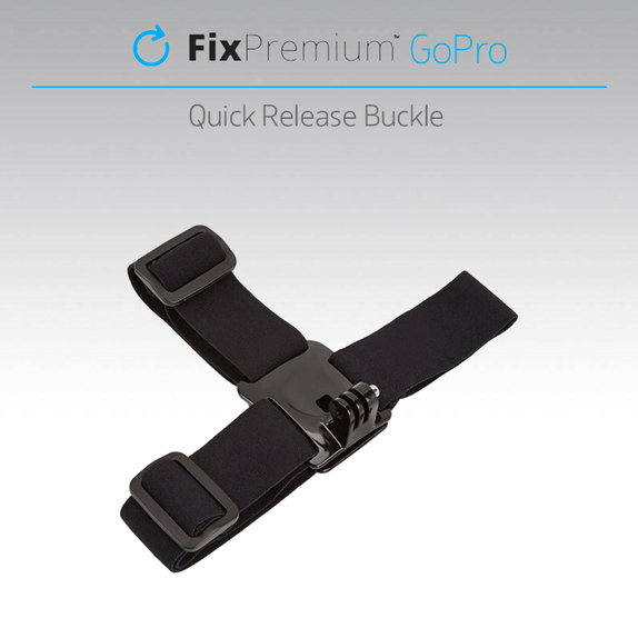 FixPremium - Držiak na Hlavu pre GoPro, čierny