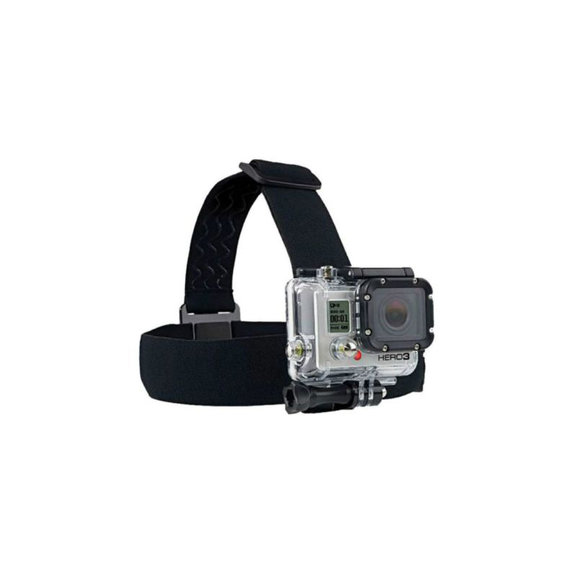 FixPremium - Držiak na Hlavu pre GoPro, čierny