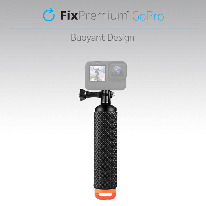 FixPremium - Plavák pre GoPro, čierny