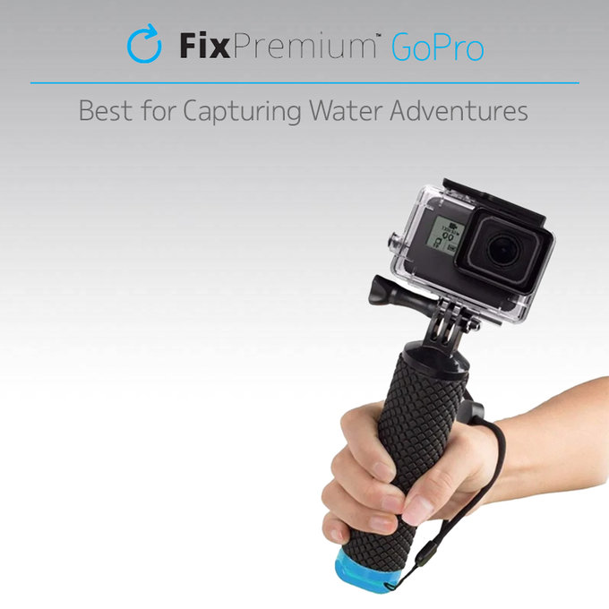 FixPremium - Plavák pre GoPro, čierny