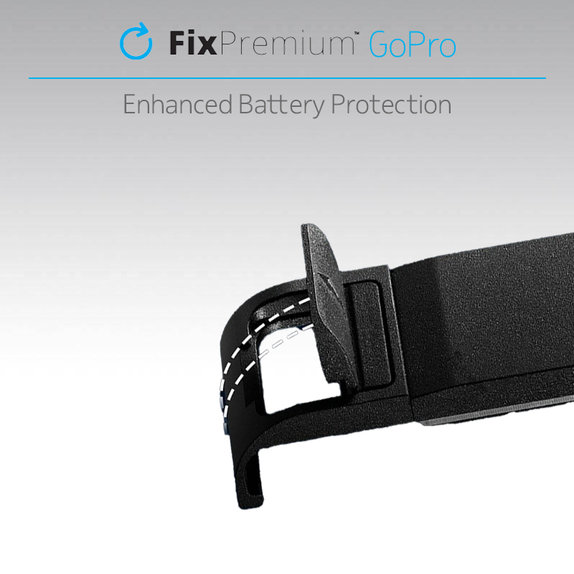 FixPremium - Ochranný Kryt Batérie pre GoPro Hero 9, čierna