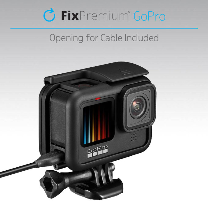 FixPremium - Ochranný Kryt Batérie pre GoPro Hero 9, čierna