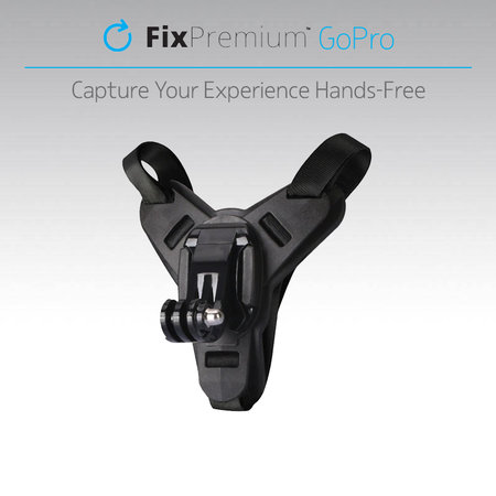 FixPremium - Držiak na Helmu pre GoPro, čierny