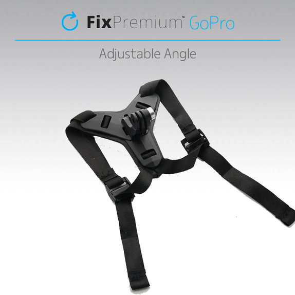 FixPremium - Držiak na Helmu pre GoPro, čierny