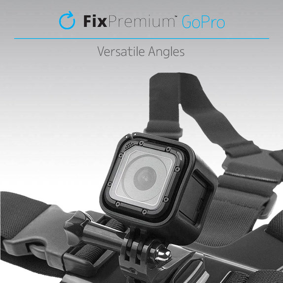 FixPremium - Držiak na Telo pre GoPro, čierny