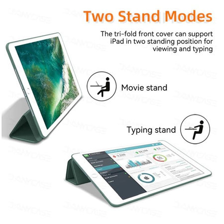 FixPremium - Zatváracie Silikónové Puzdro pre iPad 10.2 (7th, 8th, 9th Gen), zelená