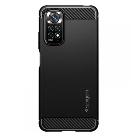 Spigen - Puzdro Ruggen Armor pre Xiaomi Redmi Note 11 a 11S, čierna