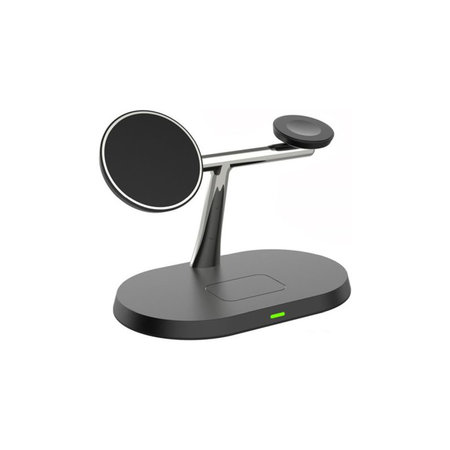FixPremium - MagSafe Stojan 3v1 pre iPhone, Apple Watch a AirPods, čierna