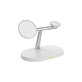 FixPremium - MagSafe Stojan 3v1 pre iPhone, Apple Watch a AirPods, biela