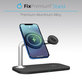 FixPremium - MagSafe Stojan 3v1 pre iPhone, Apple Watch a AirPods, čierna