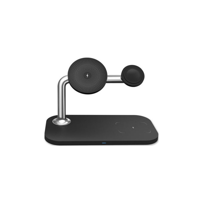 FixPremium - MagSafe Stojan 3v1 pre iPhone, Apple Watch a AirPods, čierna