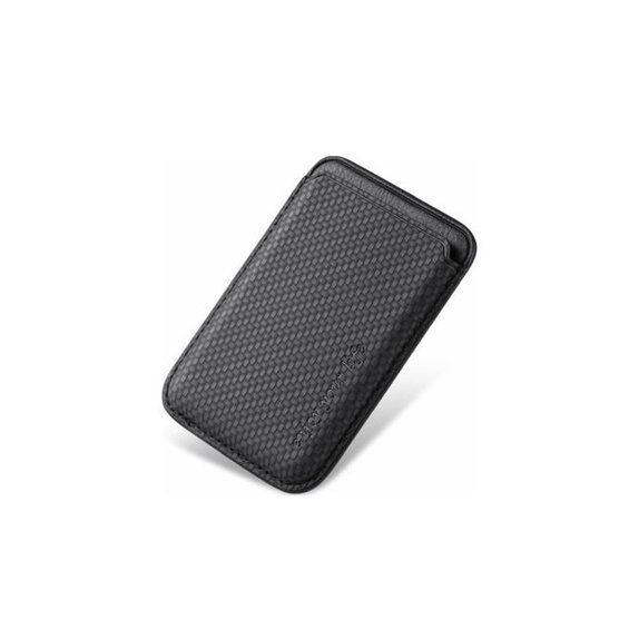 FixPremium - MagSafe Carbon Peňaženka, čierna