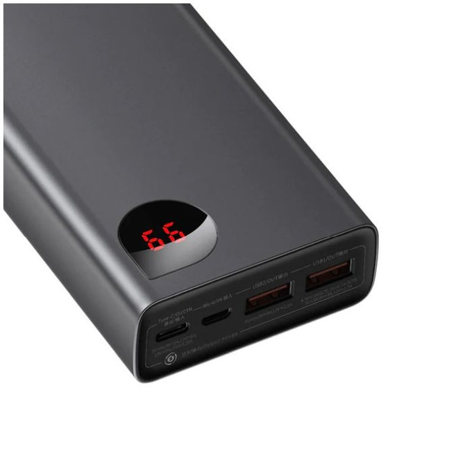 Baseus - 65W PowerBank 20 000 mAh, čierna