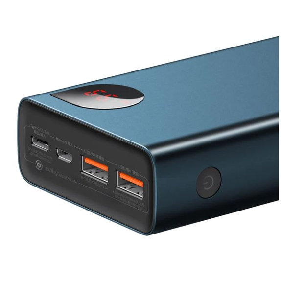 Baseus - 65W PowerBank 20 000 mAh, modrá