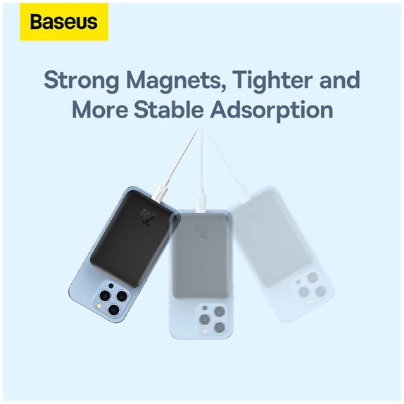 Baseus - MagSafe PowerBank 6000 mAh, čierna