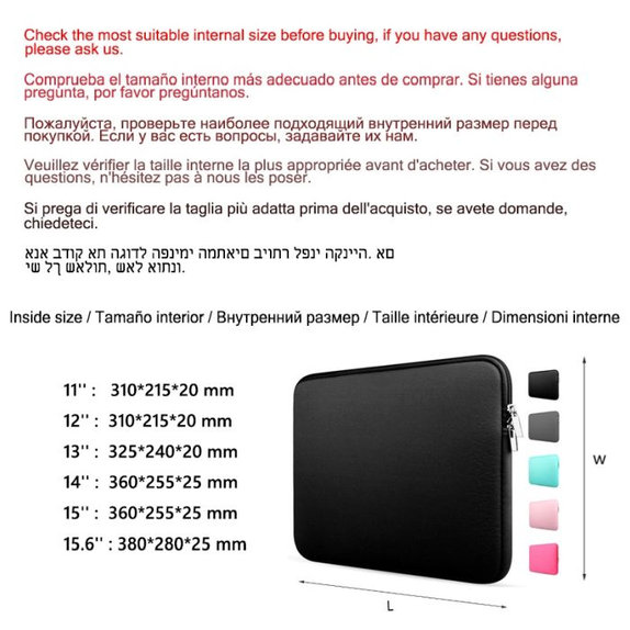 FixPremium - Puzdro na Notebook 15,6", čierna