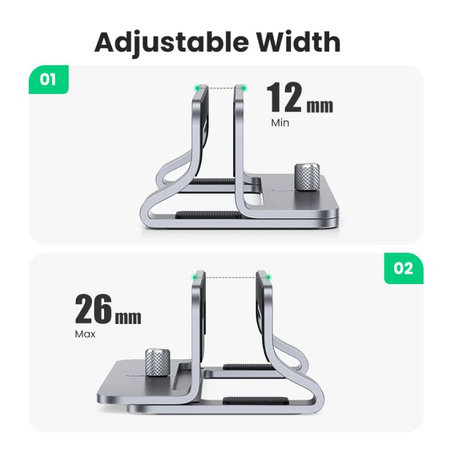 UGREEN - Držiak pre Notebook, sivá