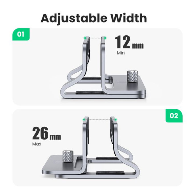 UGREEN - Držiak pre Notebook, sivá
