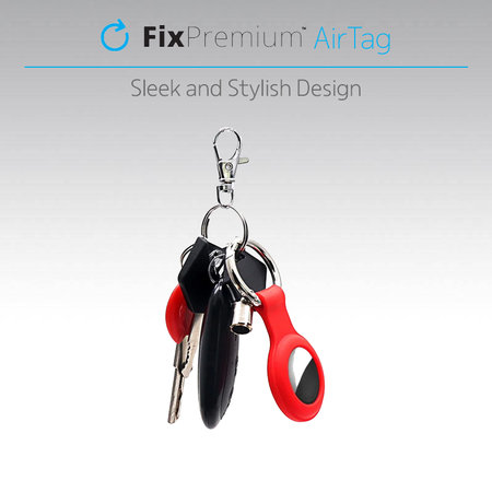 FixPremium - Silikónová Kľúčenka pre AirTag, tyrkysová