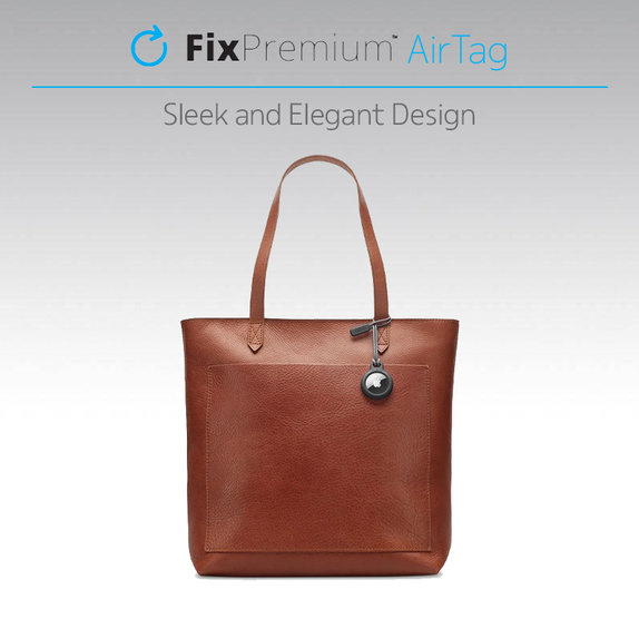 FixPremium - Puzdro so Šnúrkou pre AirTag, čierna