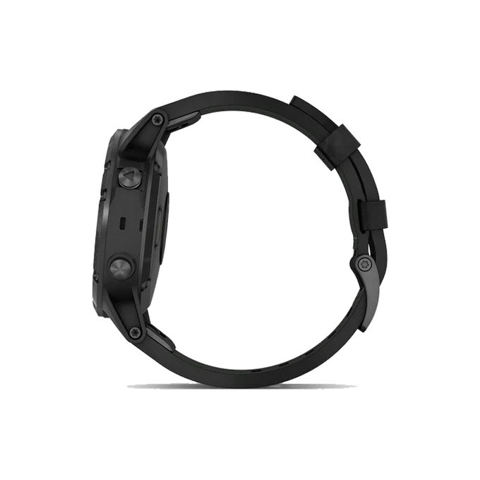 FixPremium - Kožený Remienok pre Garmin (QuickFit 22mm), čierna
