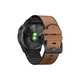 FixPremium - Kožený Remienok pre Garmin (QuickFit 22mm), svetlá hnedá