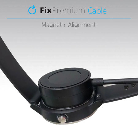FixPremium - Nabíjacia Stanica pre Garmin Hodinky, čierna
