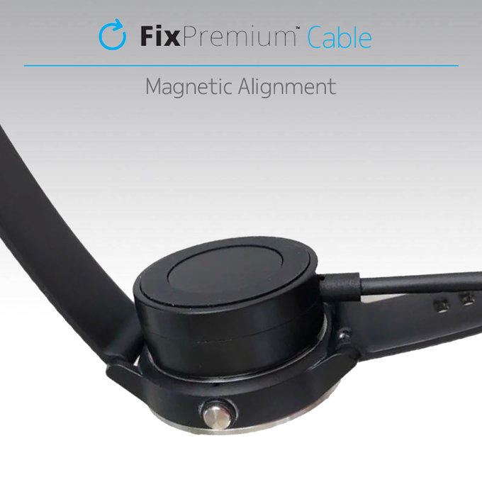 FixPremium - Nabíjacia Stanica pre Garmin Hodinky, čierna