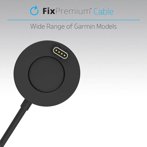 FixPremium - Nabíjacia Stanica pre Garmin Hodinky, čierna