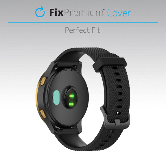 FixPremium - Krytka Nabíjacieho Konektora pre Garmin Hodinky, čierna